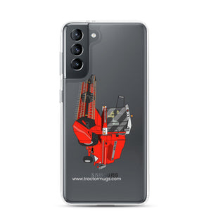 The Tractor Mugs Store Samsung Galaxy S21 1994 Massey Ferguson 32 Combine Harvester | Clear Case for Samsung® Quality Farmers Merch