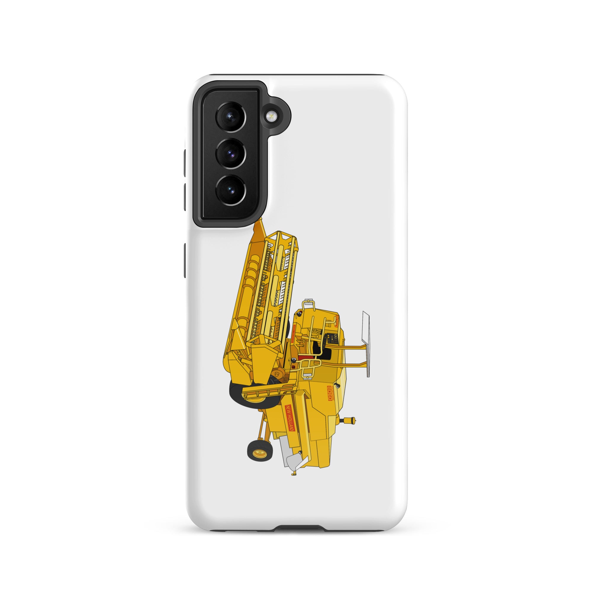 The Tractor Mugs Store Samsung Galaxy S21 Clayson 8060 Combine Harvester | Tough case for Samsung® Quality Farmers Merch
