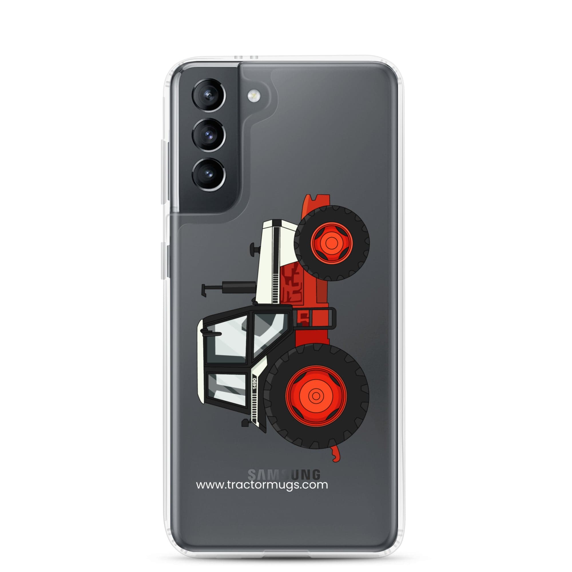 The Tractor Mugs Store Samsung Galaxy S21 David Brown 1490 4WD | Clear Case for Samsung® Quality Farmers Merch