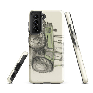 The Tractor Mugs Store Samsung Galaxy S21 FE Fendt 308 LSA 4WD Pencil Sketch | Tough case for Samsung® Quality Farmers Merch