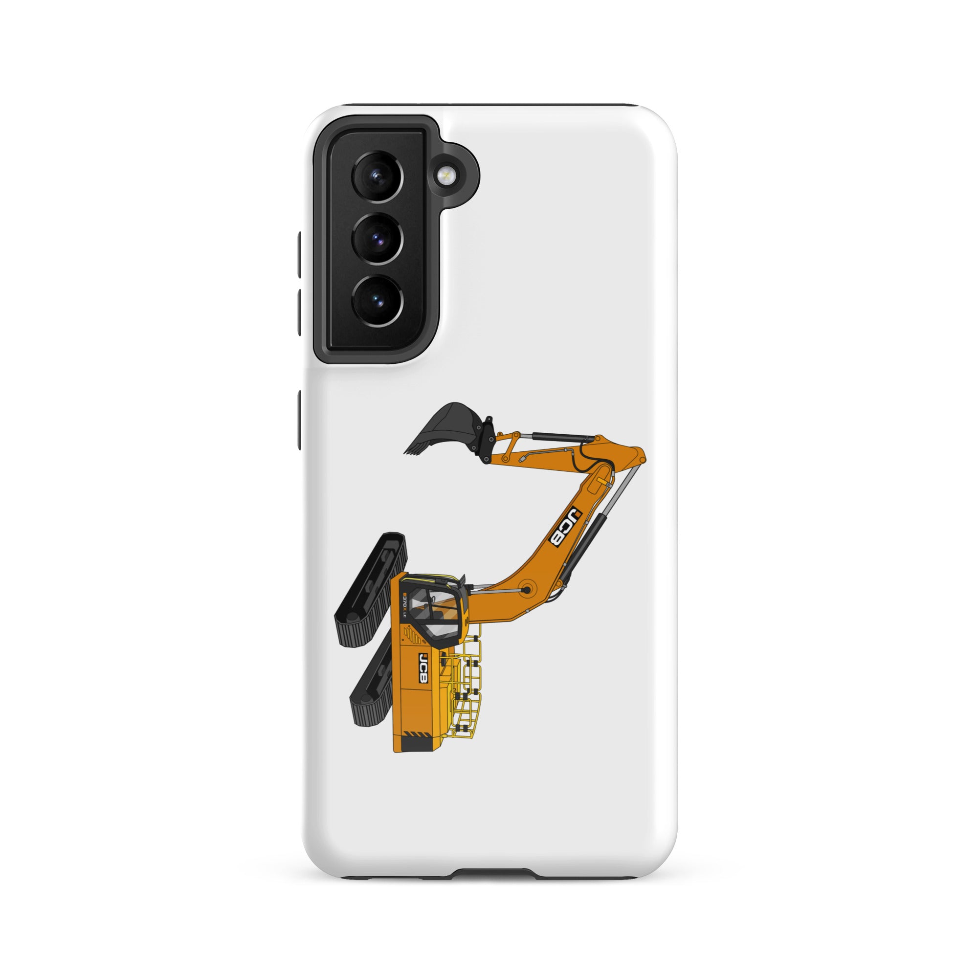 The Tractor Mugs Store Samsung Galaxy S21 FE JCB 370 LC | Tough case for Samsung® Quality Farmers Merch