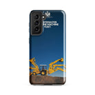 The Tractor Mugs Store Samsung Galaxy S21 FE JCB 3CX Sitemaster Advert (1988) | Tough case for Samsung® Quality Farmers Merch