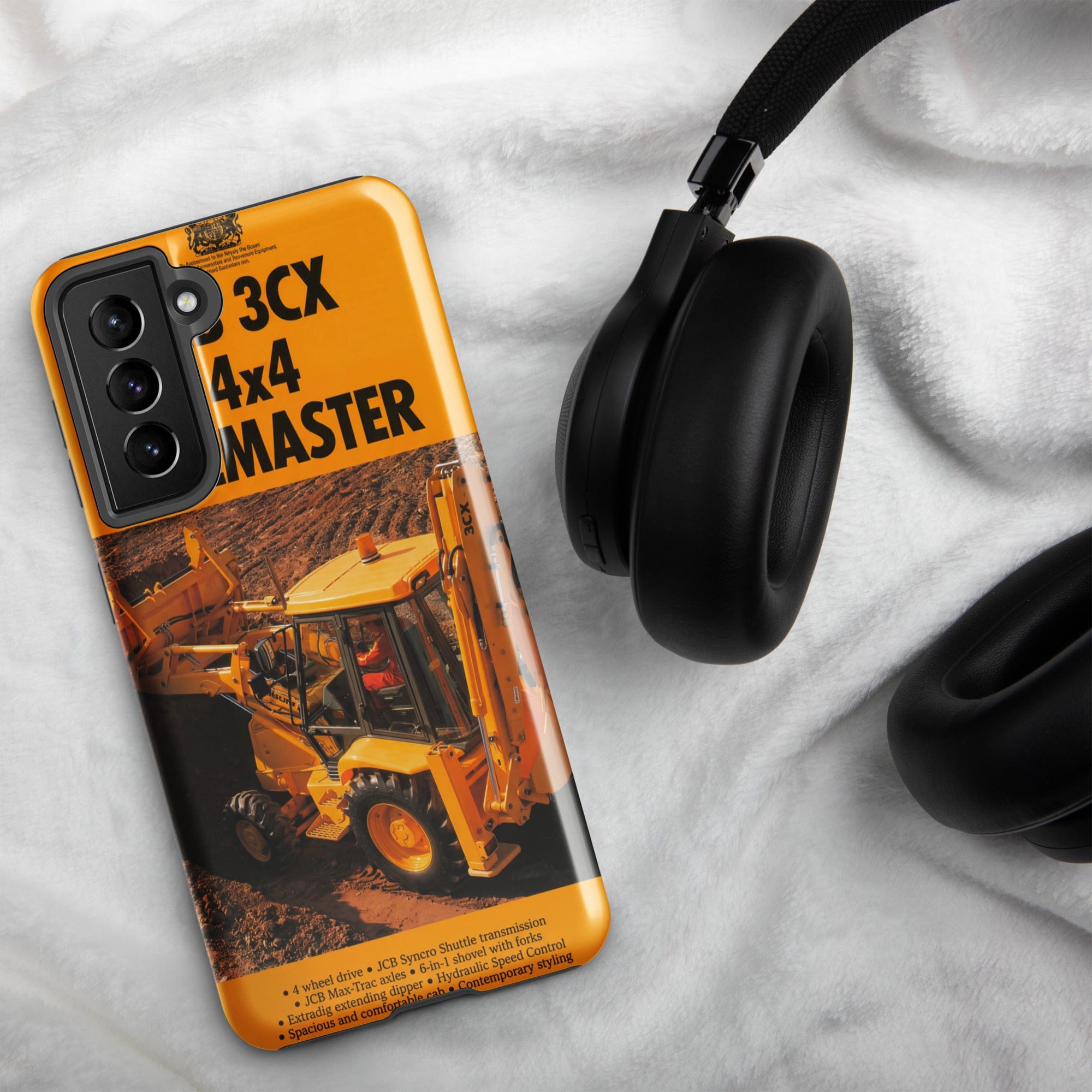 The Tractor Mugs Store Samsung Galaxy S21 FE JCB 3CX Sitemaster Brochure | Tough case for Samsung® Quality Farmers Merch