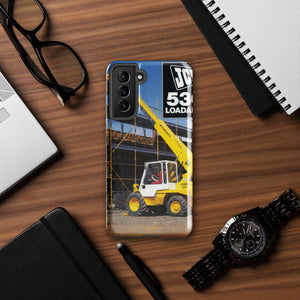 The Tractor Mugs Store Samsung Galaxy S21 FE JCB Loadall 530 Brochure | Tough case for Samsung® Quality Farmers Merch