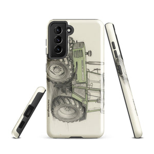The Tractor Mugs Store Samsung Galaxy S21 Fendt 308 LSA 4WD Pencil Sketch | Tough case for Samsung® Quality Farmers Merch