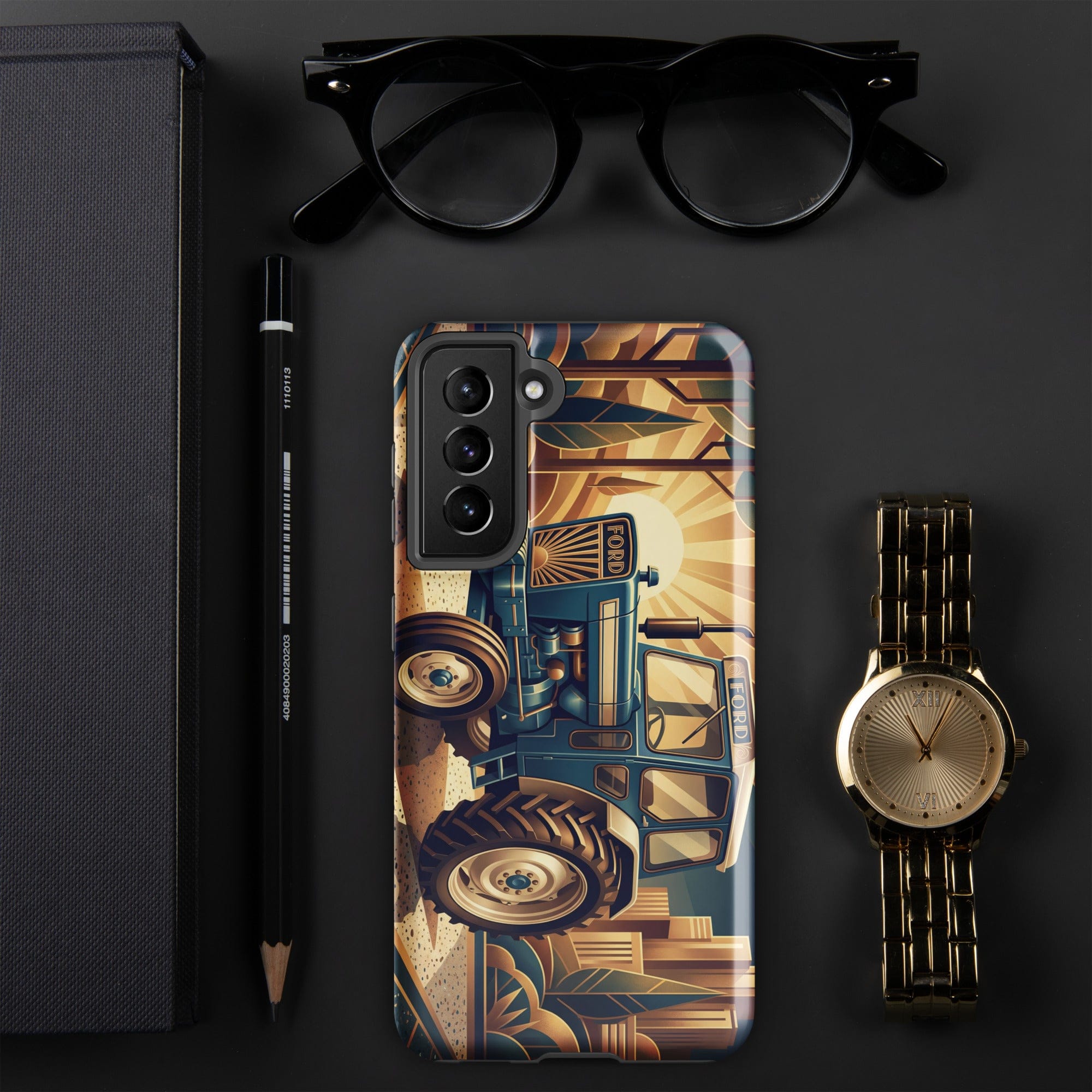 The Tractor Mugs Store Samsung Galaxy S21 Ford 5000 | Art Deco Tough case for Samsung® Quality Farmers Merch