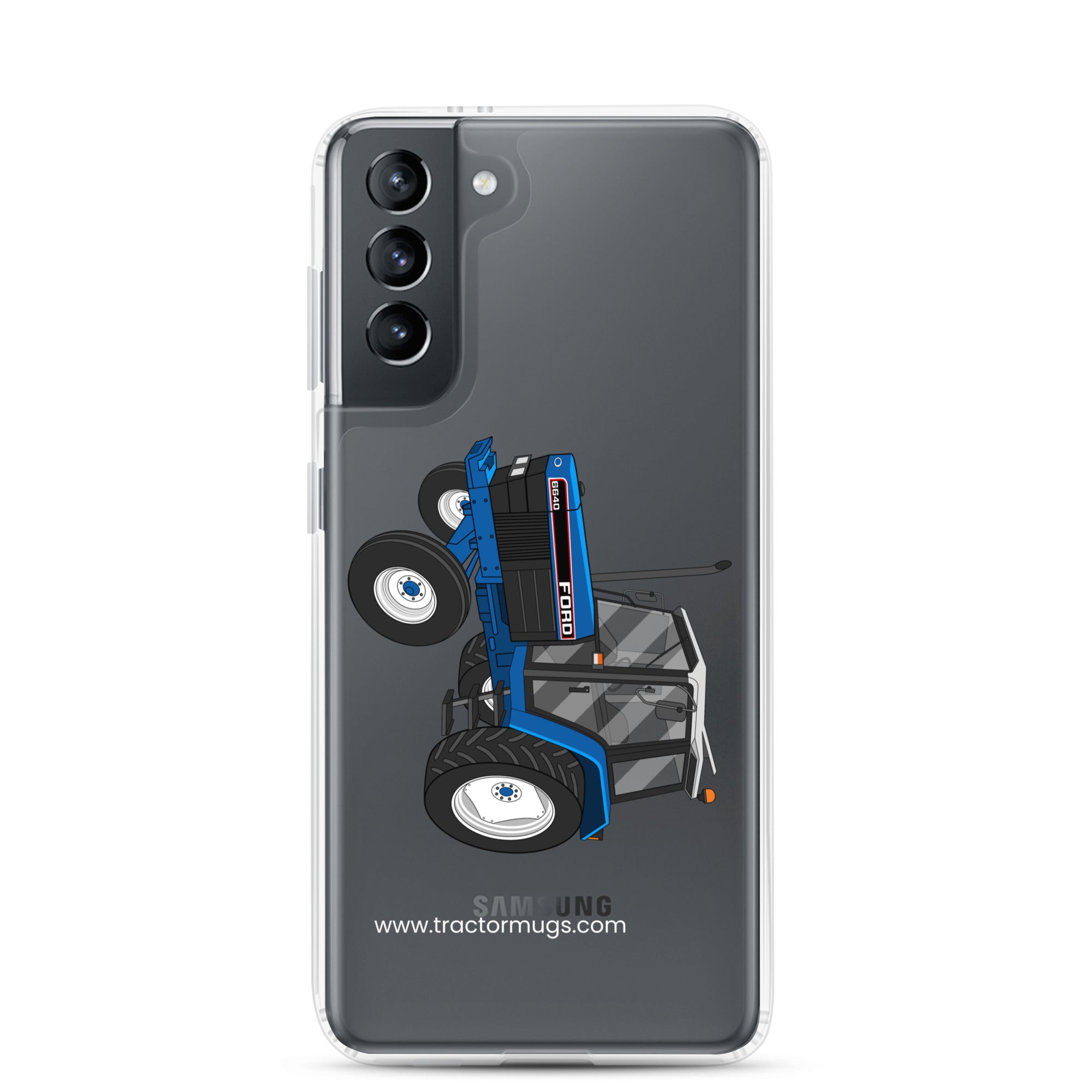 The Tractor Mugs Store Samsung Galaxy S21 Ford 6640 2WD | Clear Case for Samsung® Quality Farmers Merch