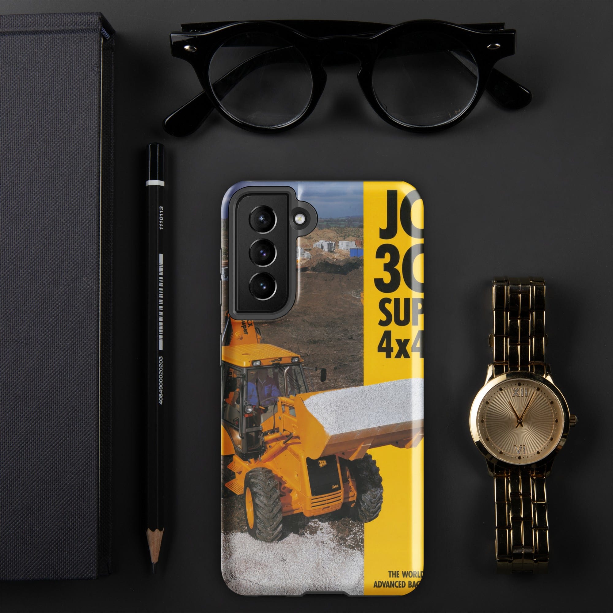 The Tractor Mugs Store Samsung Galaxy S21 JCB 3CX 4x4x4 Brochure | Tough case for Samsung® Quality Farmers Merch