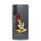 The Tractor Mugs Store Samsung Galaxy S21 JCB 3D (1975) | Clear Case for Samsung® Quality Farmers Merch