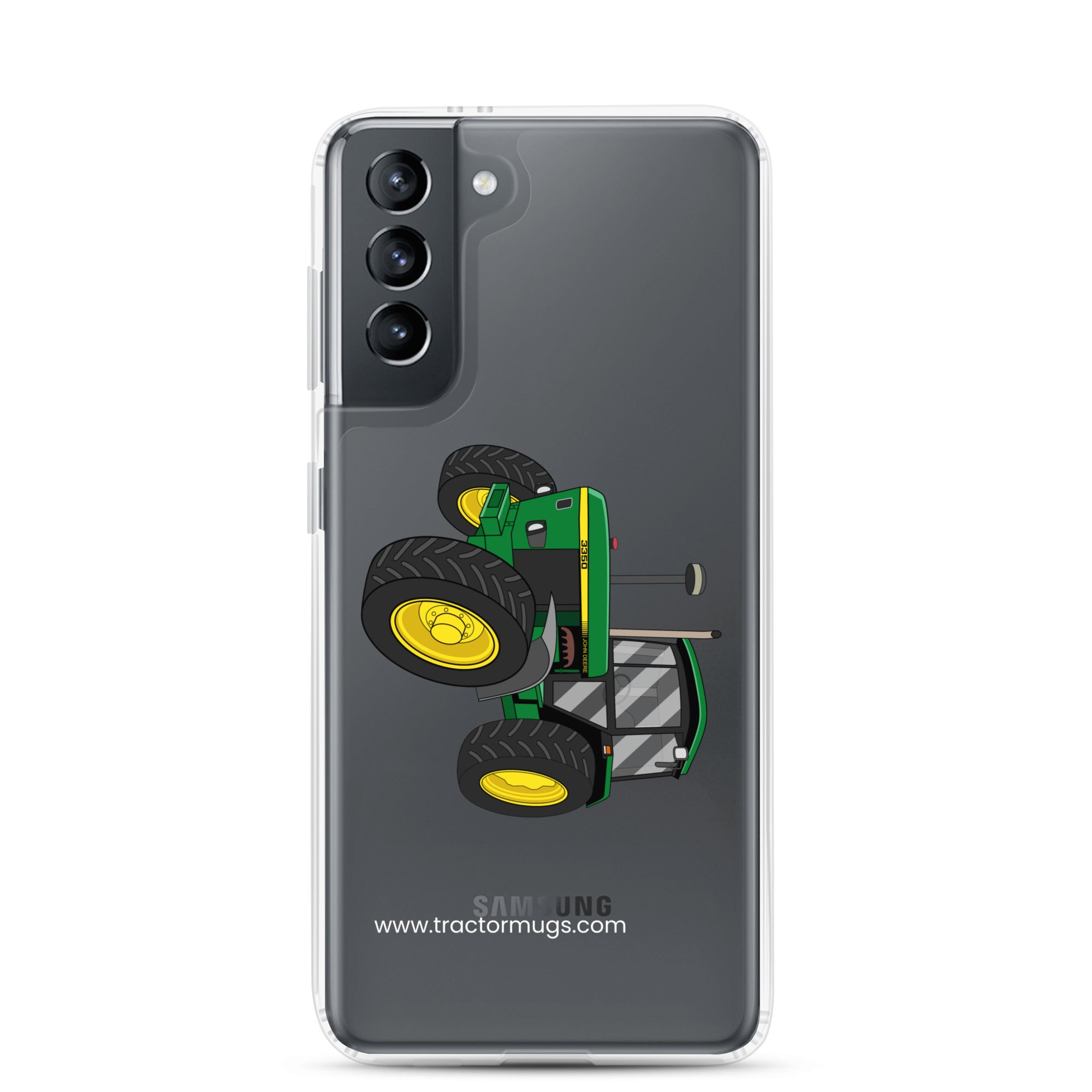 The Tractor Mugs Store Samsung Galaxy S21 John Deere 3350 4WD | Clear Case for Samsung® Quality Farmers Merch