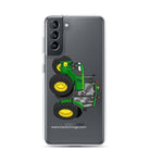 The Tractor Mugs Store Samsung Galaxy S21 John Deere 6120 M | Clear Case for Samsung® Quality Farmers Merch