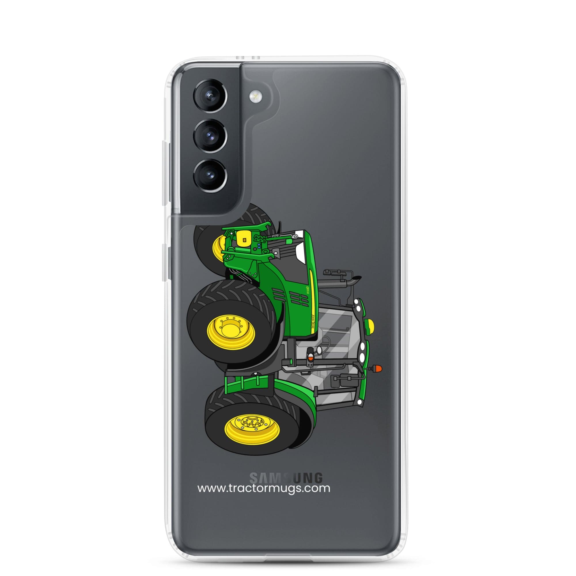 The Tractor Mugs Store Samsung Galaxy S21 John Deere 6155 M | Clear Case for Samsung® Quality Farmers Merch