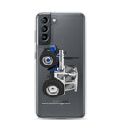 The Tractor Mugs Store Samsung Galaxy S21 Jubilee Edition Silver Tractor | Clear Case for Samsung® Quality Farmers Merch