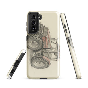 The Tractor Mugs Store Samsung Galaxy S21 McCormick MTX 150 Signature Edition Pencil Sketch | Tough case for Samsung® Quality Farmers Merch