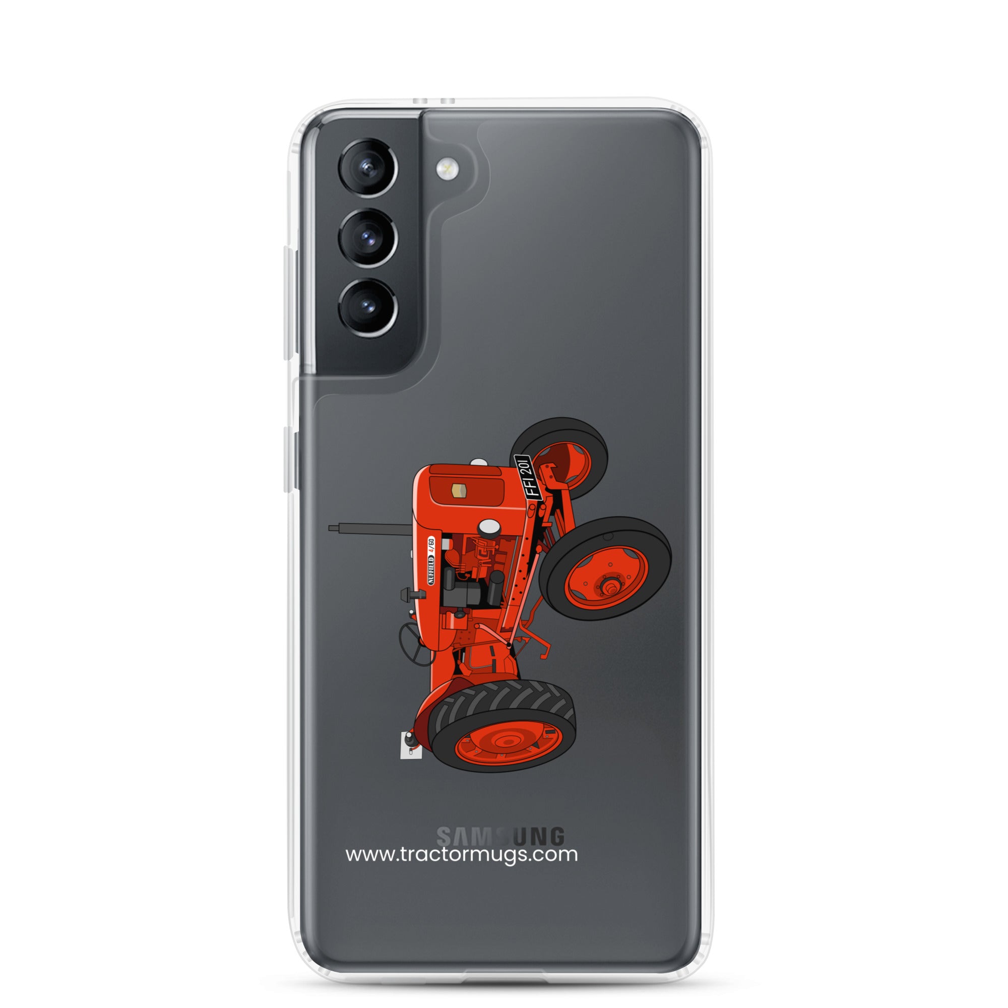 The Tractor Mugs Store Samsung Galaxy S21 Nuffield 4_60 | Clear Case for Samsung® Quality Farmers Merch