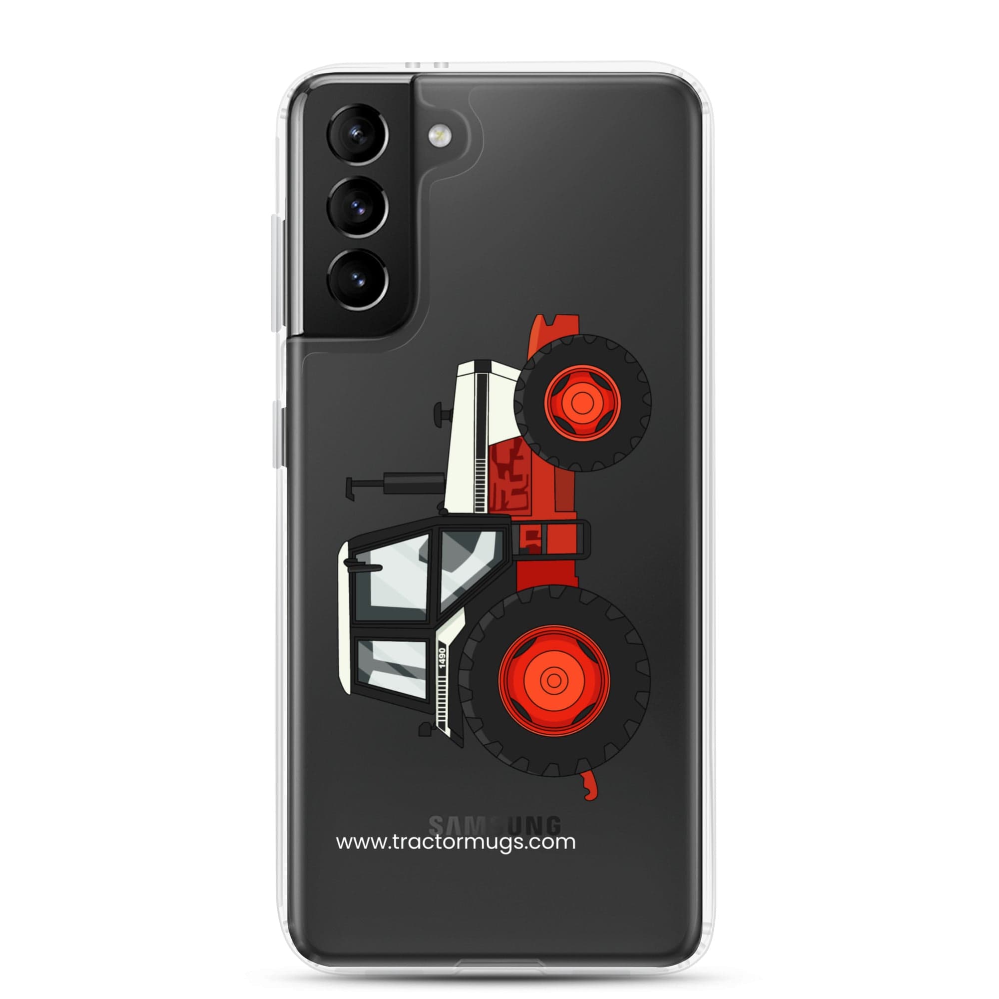 The Tractor Mugs Store Samsung Galaxy S21 Plus David Brown 1490 4WD | Clear Case for Samsung® Quality Farmers Merch