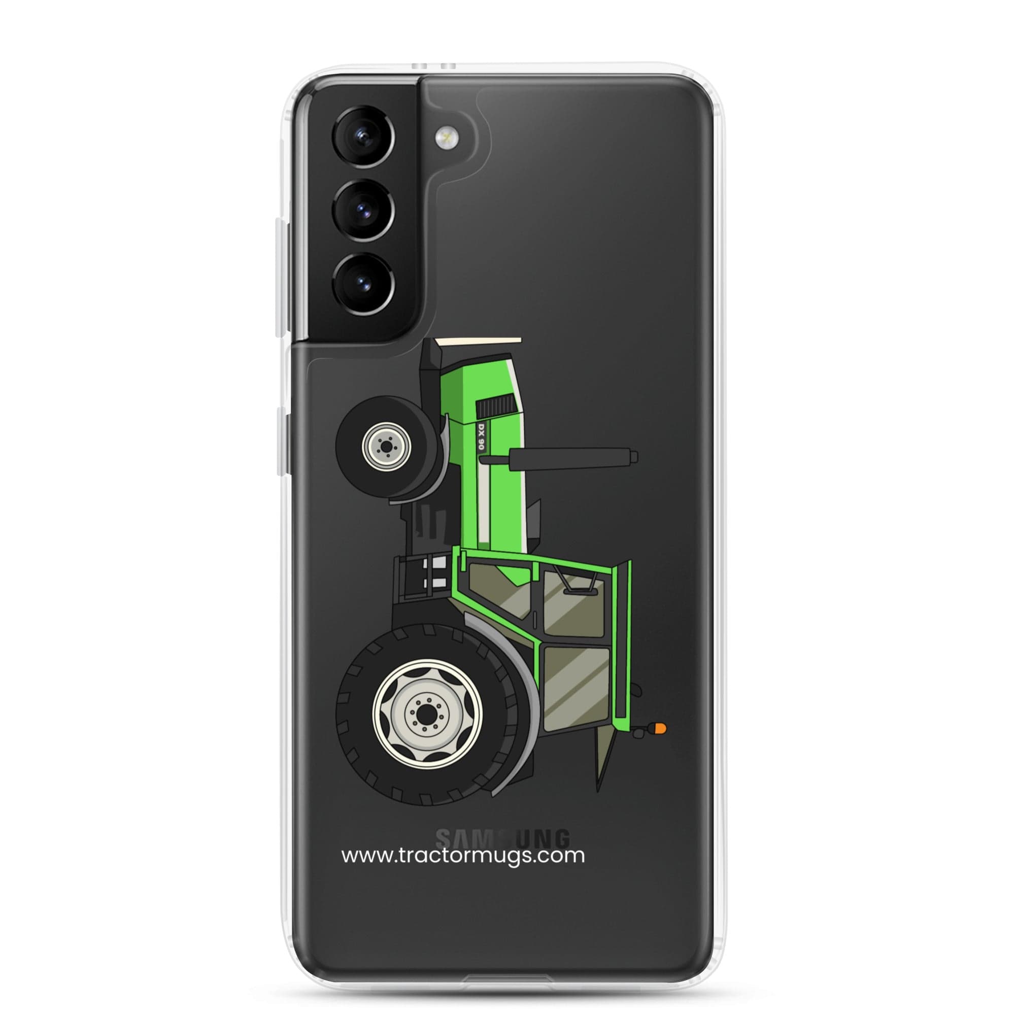 The Tractor Mugs Store Samsung Galaxy S21 Plus Deutz DX 90 | Clear Case for Samsung® Quality Farmers Merch