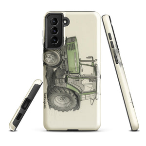 The Tractor Mugs Store Samsung Galaxy S21 Plus Fendt Farmer 308 C Pencil Sketch | Tough case for Samsung® Quality Farmers Merch