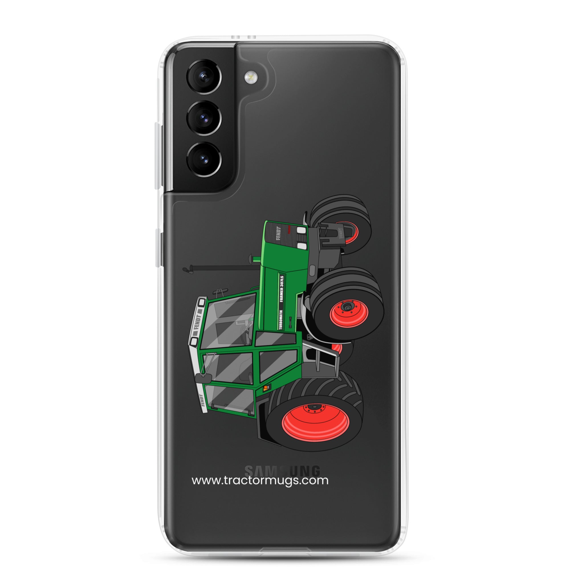 The Tractor Mugs Store Samsung Galaxy S21 Plus Fendt Farmer TURBOMATIK 307 LSA  |  Clear Case for Samsung® Quality Farmers Merch