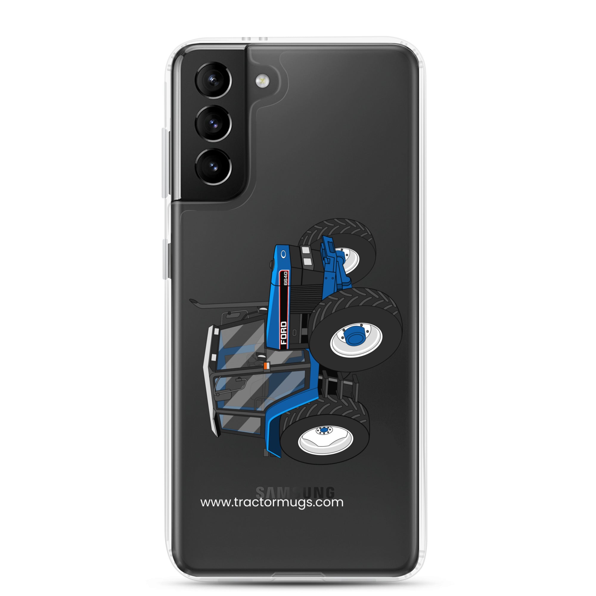 The Tractor Mugs Store Samsung Galaxy S21 Plus Ford 6640 SE 4WD | Clear Case for Samsung® Quality Farmers Merch