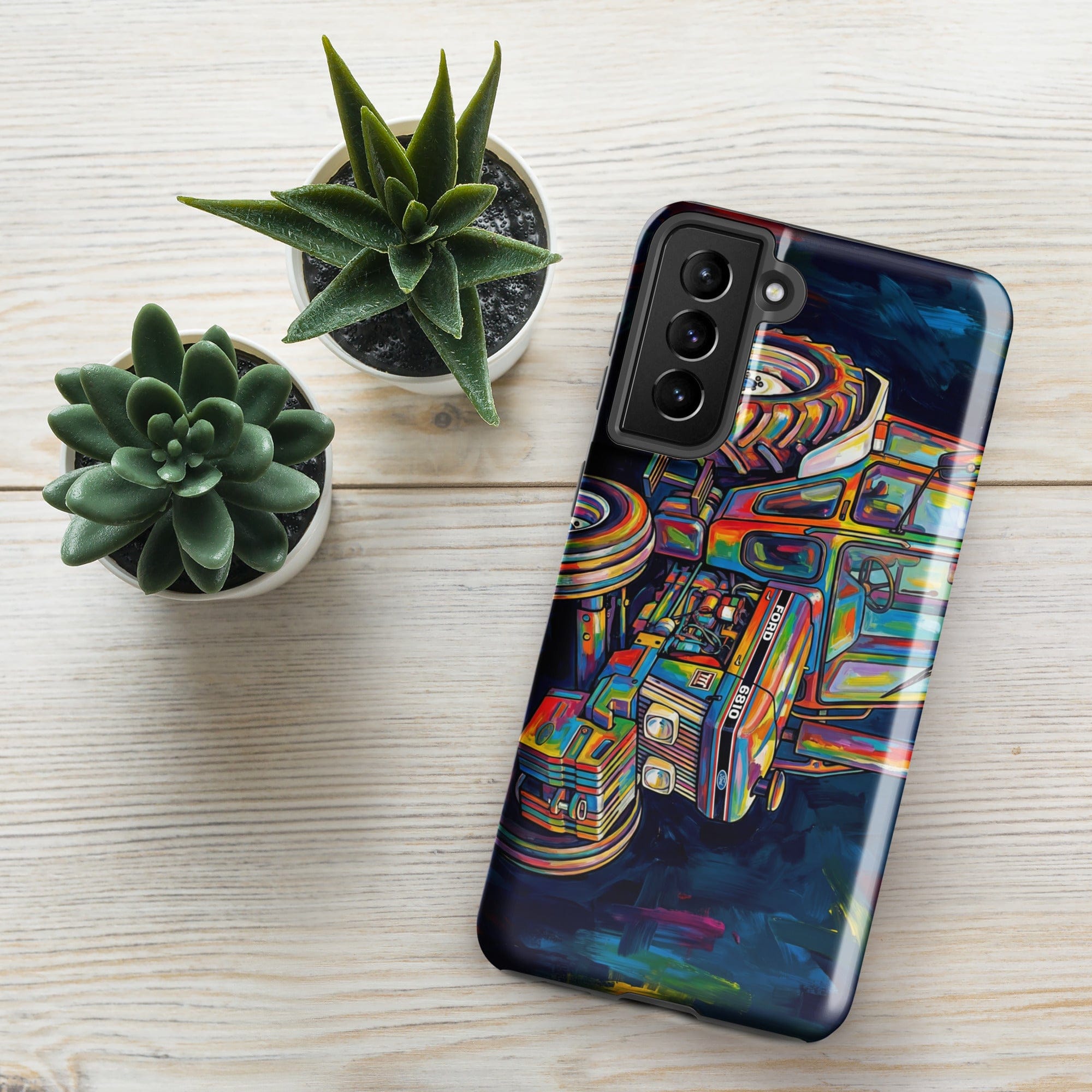 The Tractor Mugs Store Samsung Galaxy S21 Plus Ford 6810 2WD | Splash Art Tough case for Samsung® Quality Farmers Merch