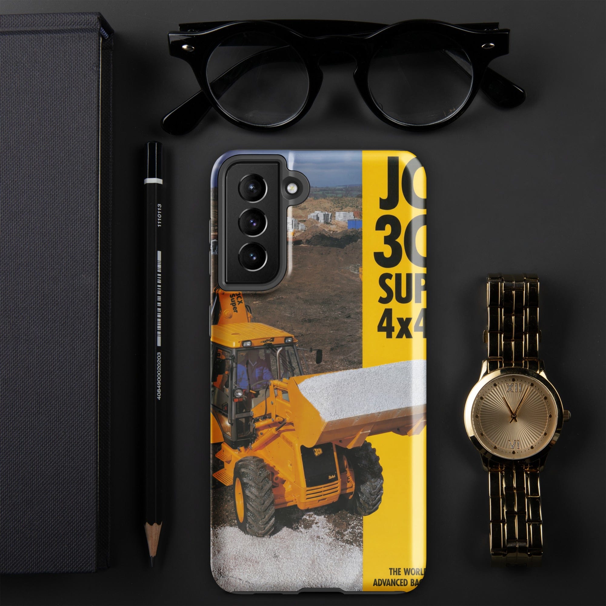 The Tractor Mugs Store Samsung Galaxy S21 Plus JCB 3CX 4x4x4 Brochure | Tough case for Samsung® Quality Farmers Merch