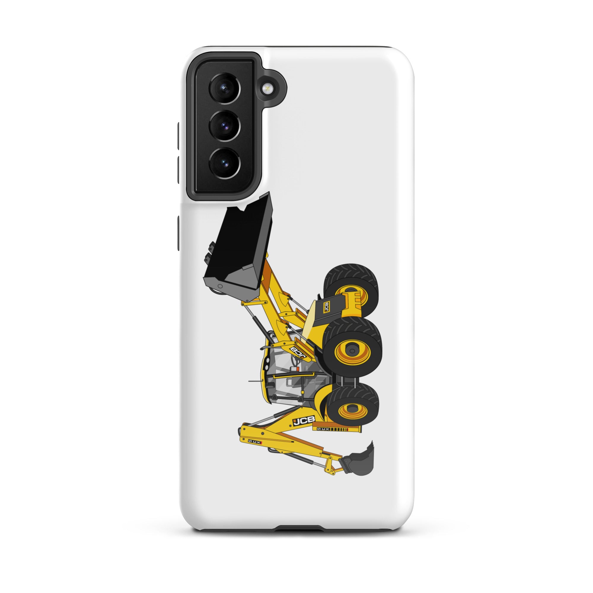 The Tractor Mugs Store Samsung Galaxy S21 Plus JCB 5CX Backhoe | Tough case for Samsung® Quality Farmers Merch