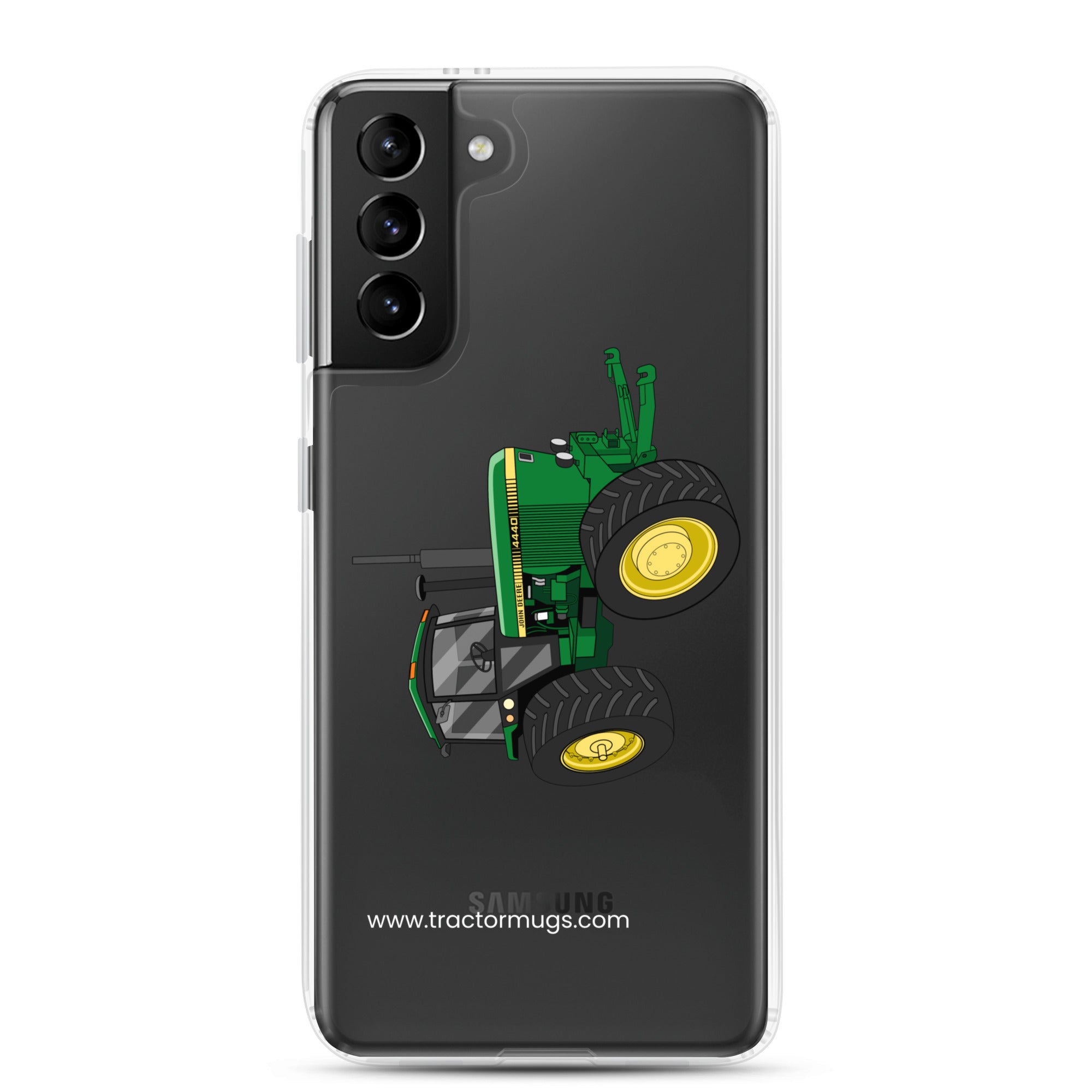 The Tractor Mugs Store Samsung Galaxy S21 Plus John Deere 4440 4WD  |  Clear Case for Samsung® Quality Farmers Merch