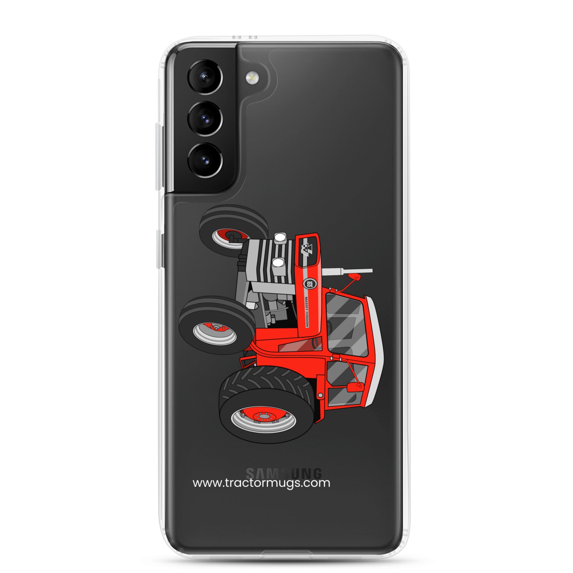 The Tractor Mugs Store Samsung Galaxy S21 Plus Massey Ferguson 165 | Clear Case for Samsung® Quality Farmers Merch