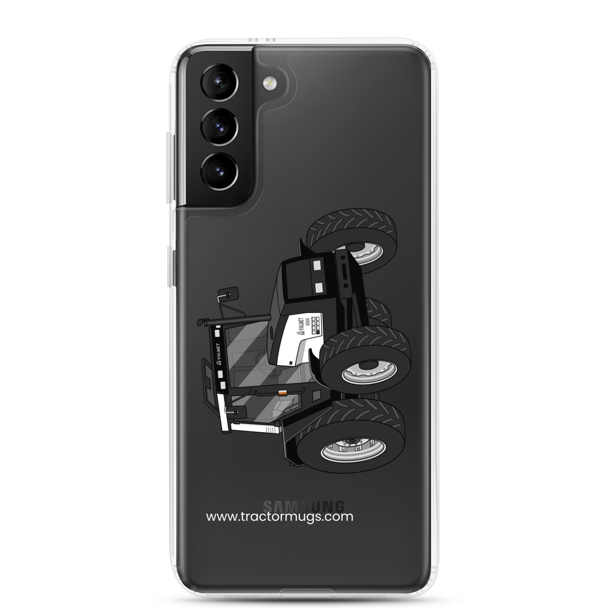 The Tractor Mugs Store Samsung Galaxy S21 Plus Valmet Mega 8600 | Clear Case for Samsung® Quality Farmers Merch