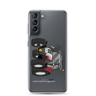 The Tractor Mugs Store Samsung Galaxy S21 Steyr 4120 Plus | Clear Case for Samsung® Quality Farmers Merch