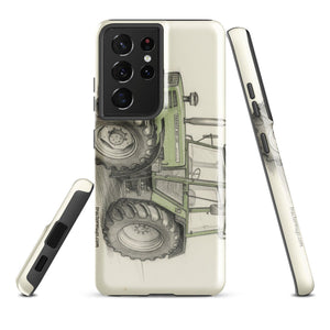 The Tractor Mugs Store Samsung Galaxy S21 Ultra Fendt 308 LSA 4WD Pencil Sketch | Tough case for Samsung® Quality Farmers Merch