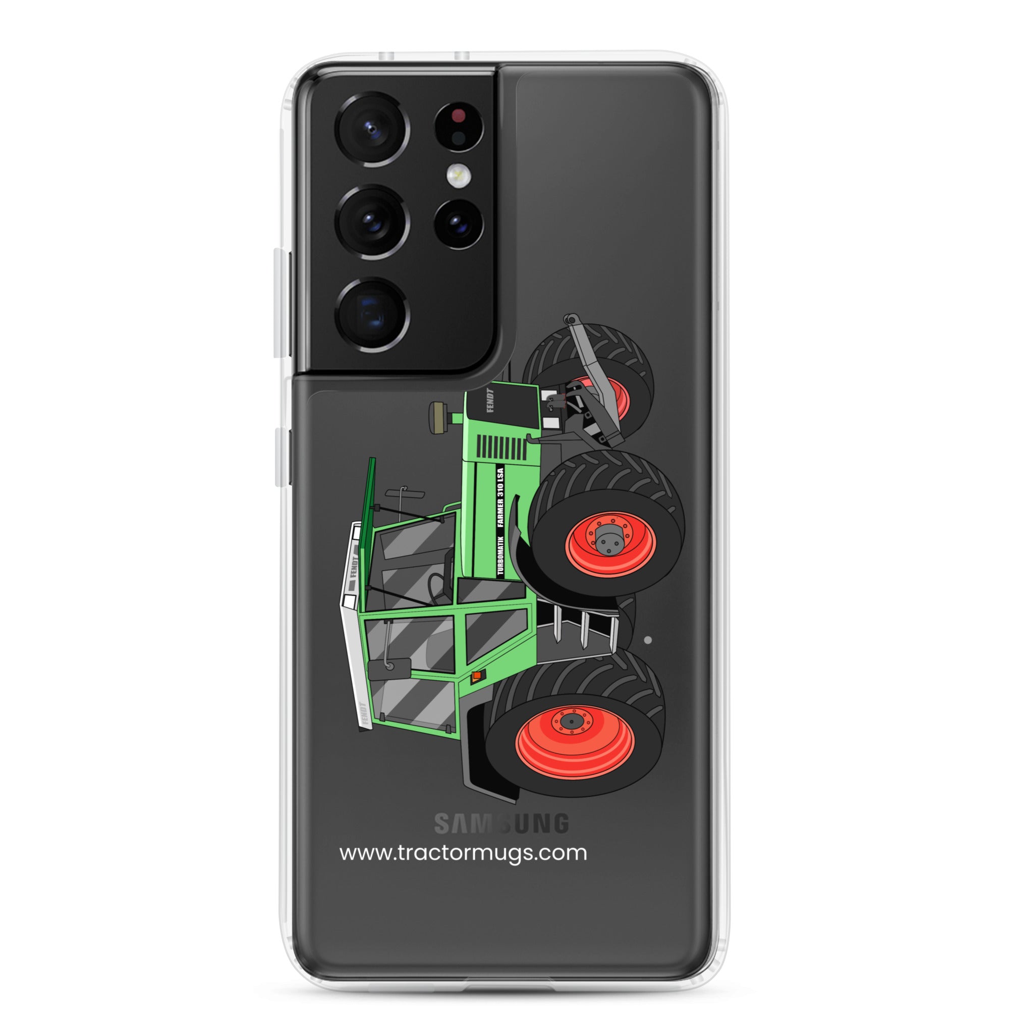 The Tractor Mugs Store Samsung Galaxy S21 Ultra Fendt 310 LSA  |  Clear Case for Samsung® Quality Farmers Merch