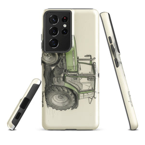 The Tractor Mugs Store Samsung Galaxy S21 Ultra Fendt Farmer 308 C Pencil Sketch | Tough case for Samsung® Quality Farmers Merch