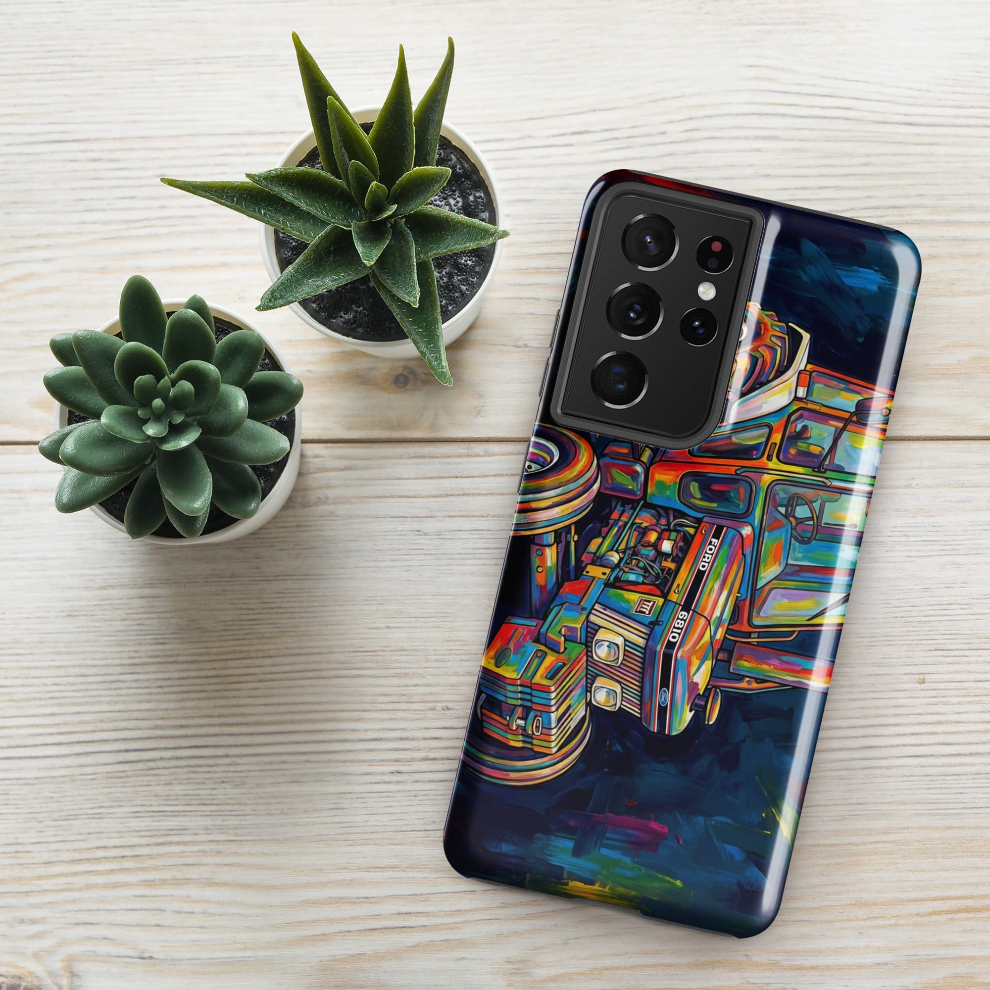 The Tractor Mugs Store Samsung Galaxy S21 Ultra Ford 6810 2WD | Splash Art Tough case for Samsung® Quality Farmers Merch