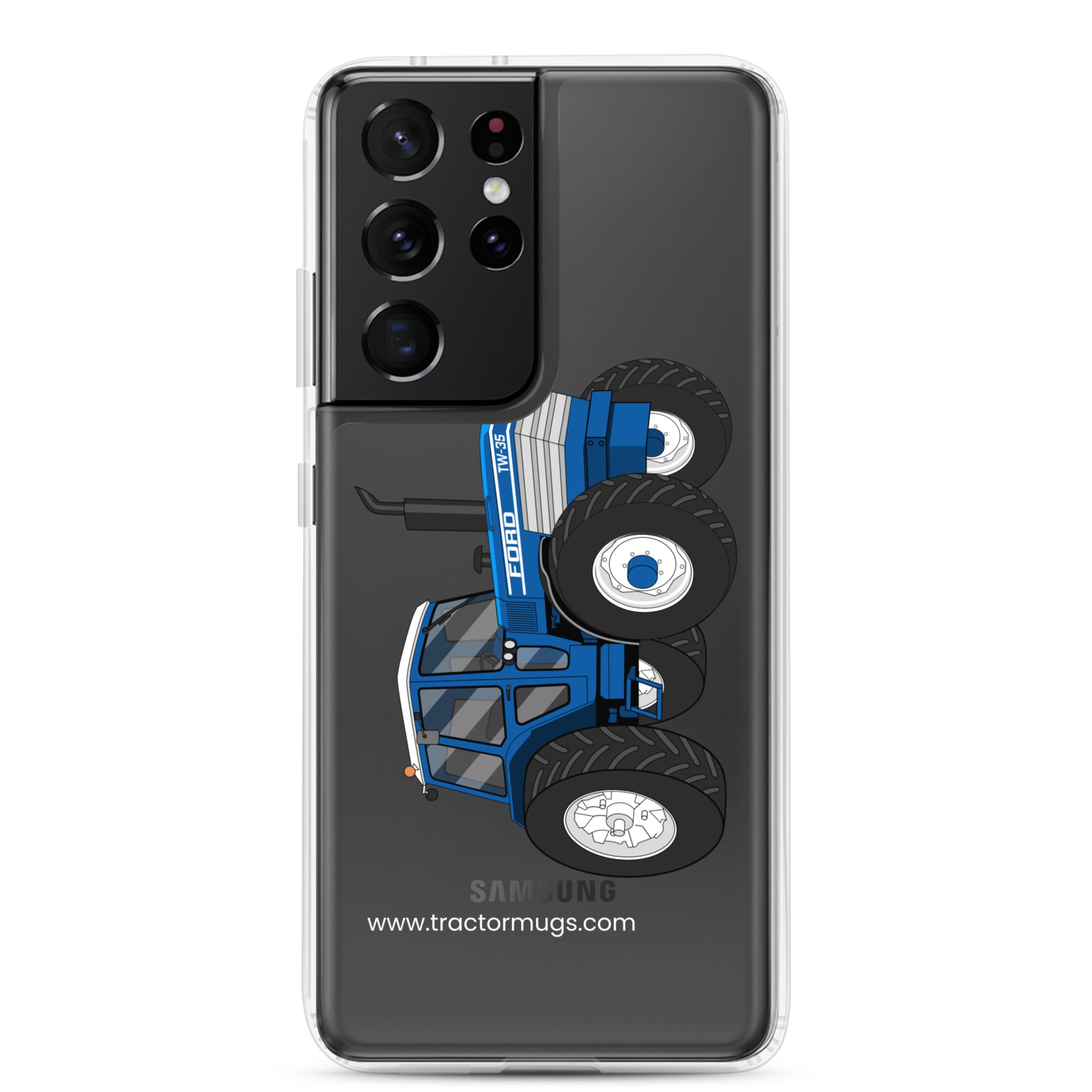 The Tractor Mugs Store Samsung Galaxy S21 Ultra Ford TW 35  |  Clear Case for Samsung® Quality Farmers Merch