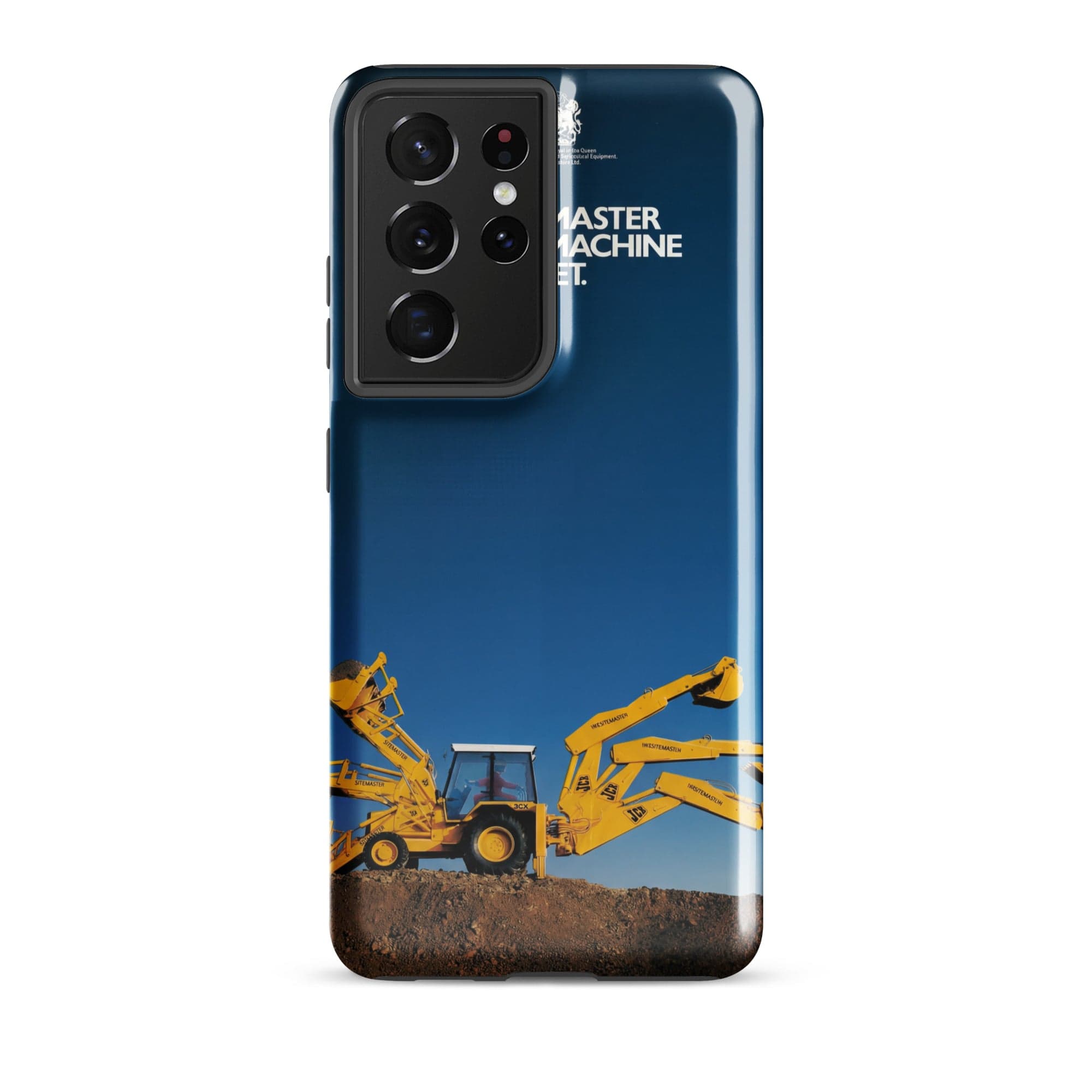 The Tractor Mugs Store Samsung Galaxy S21 Ultra JCB 3CX Sitemaster Advert (1988) | Tough case for Samsung® Quality Farmers Merch