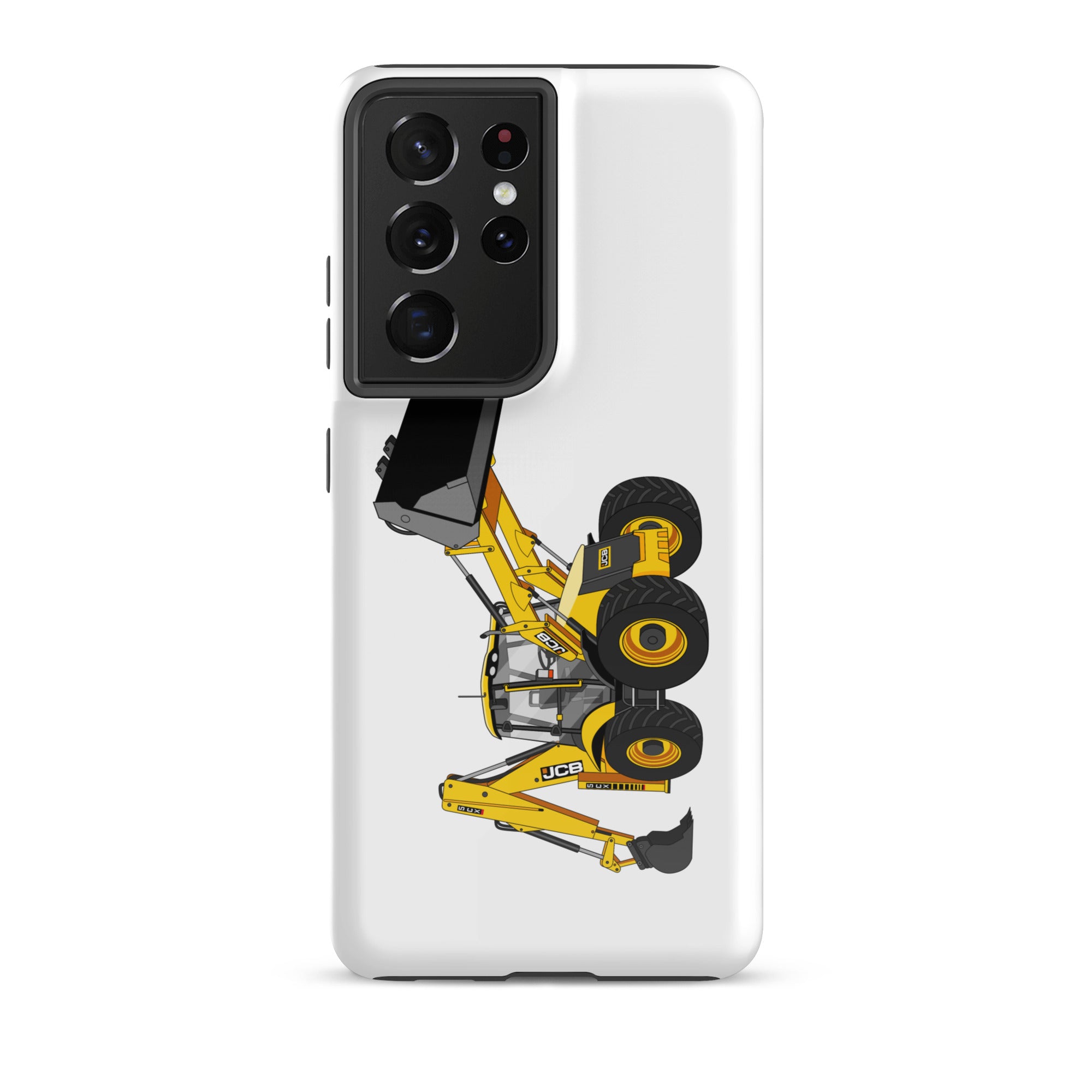 The Tractor Mugs Store Samsung Galaxy S21 Ultra JCB 5CX Backhoe | Tough case for Samsung® Quality Farmers Merch