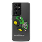 The Tractor Mugs Store Samsung Galaxy S21 Ultra John Deere 7R 350 auto power | Clear Case for Samsung® Quality Farmers Merch