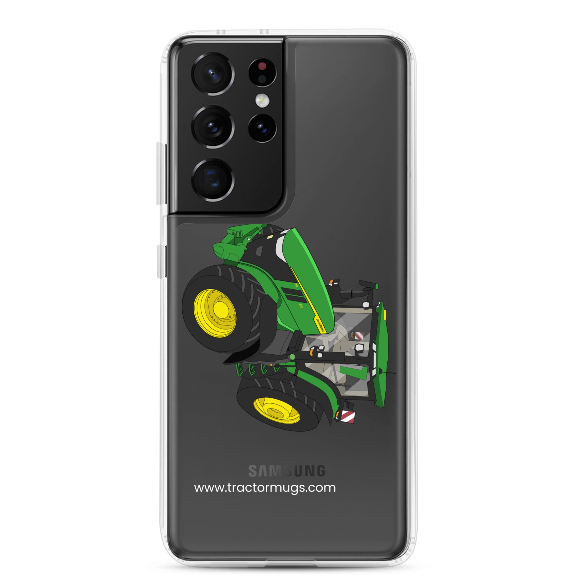 The Tractor Mugs Store Samsung Galaxy S21 Ultra John Deere 7R 350 auto power | Clear Case for Samsung® Quality Farmers Merch