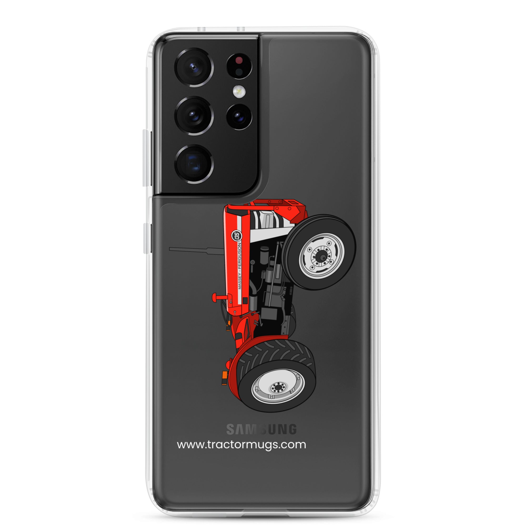 The Tractor Mugs Store Samsung Galaxy S21 Ultra Massey Ferguson 135  |  Clear Case for Samsung® Quality Farmers Merch