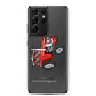 The Tractor Mugs Store Samsung Galaxy S21 Ultra Massey Ferguson 185  |  Clear Case for Samsung® Quality Farmers Merch