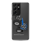 The Tractor Mugs Store Samsung Galaxy S21 Ultra New Holland TM 150 Super Steer | Clear Case for Samsung® Quality Farmers Merch