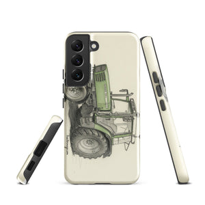 The Tractor Mugs Store Samsung Galaxy S22 Fendt Farmer 308 C Pencil Sketch | Tough case for Samsung® Quality Farmers Merch
