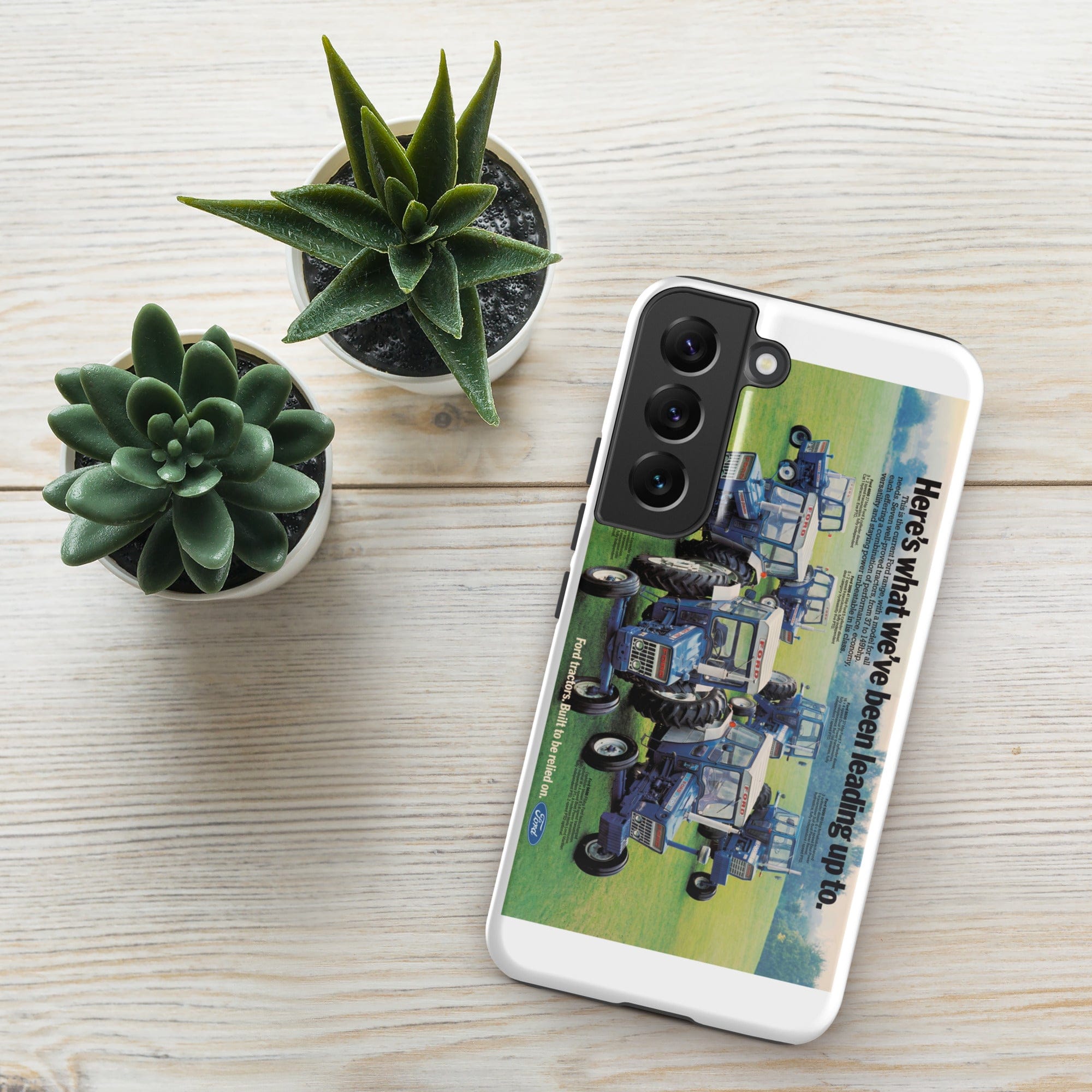 The Tractor Mugs Store Samsung Galaxy S22 Ford '000 Series Advert | Tough case for Samsung® Quality Farmers Merch