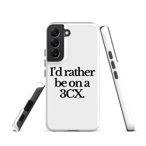 The Tractor Mugs Store Samsung Galaxy S22 I'D RATHER BE ON A 3CX | Tough case for Samsung® Quality Farmers Merch