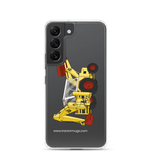 The Tractor Mugs Store Samsung Galaxy S22 JCB 3C II Backhoe | Clear Case for Samsung® Quality Farmers Merch