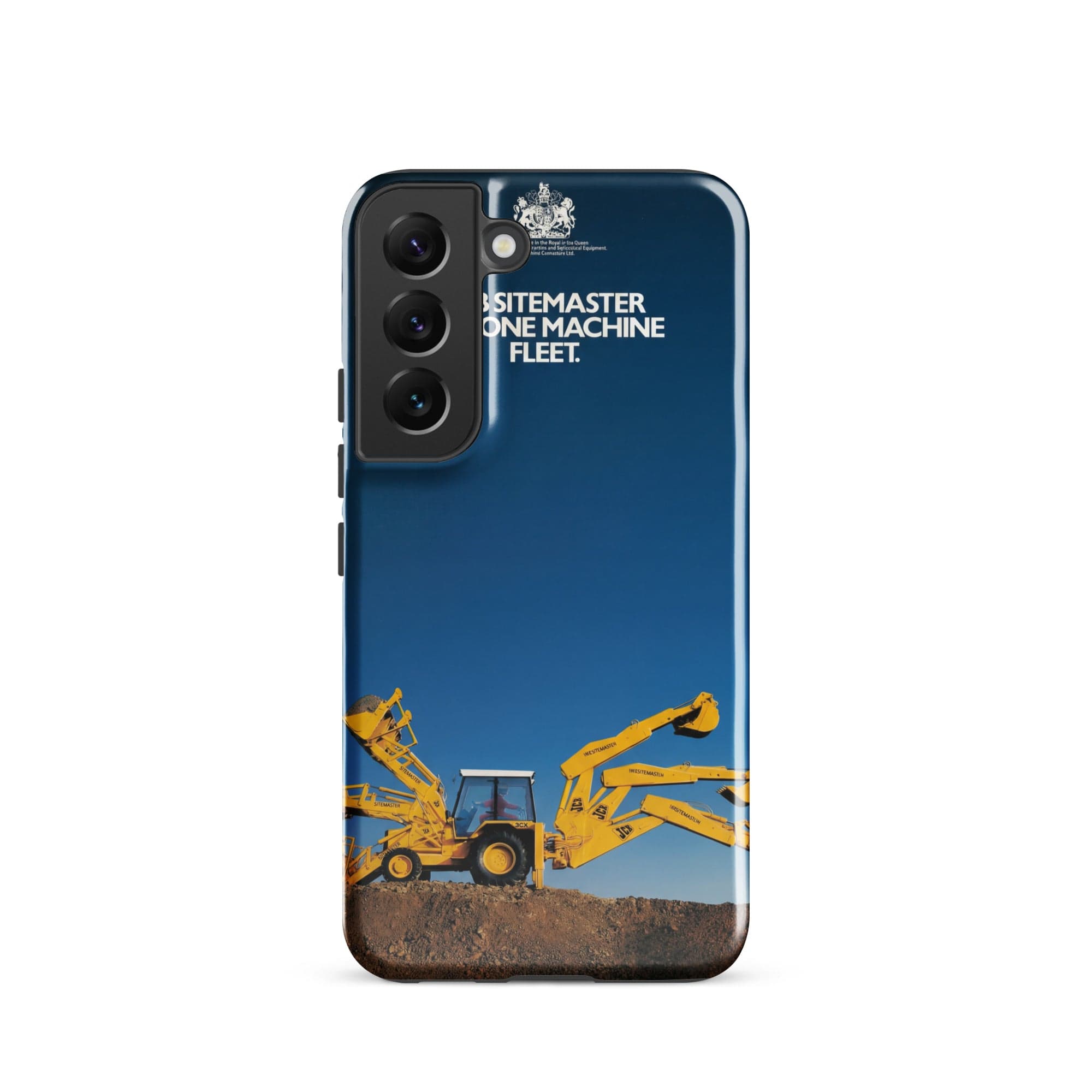 The Tractor Mugs Store Samsung Galaxy S22 JCB 3CX Sitemaster Advert (1988) | Tough case for Samsung® Quality Farmers Merch