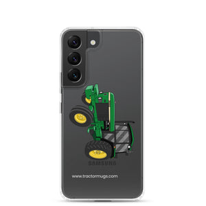 The Tractor Mugs Store Samsung Galaxy S22 John Deere 3050 2WD | Clear Case for Samsung® Quality Farmers Merch
