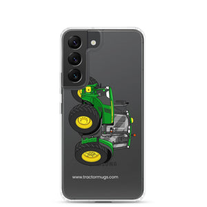 The Tractor Mugs Store Samsung Galaxy S22 John Deere 6155 M | Clear Case for Samsung® Quality Farmers Merch